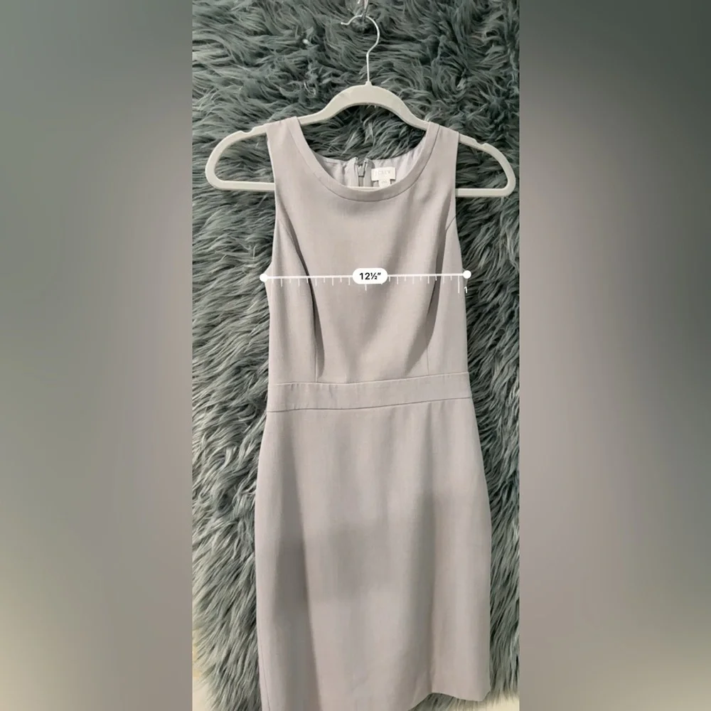 J. Crew Sleeveless Dress - Size 00 | Color: Grey